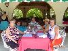 Group eating in Jamaica